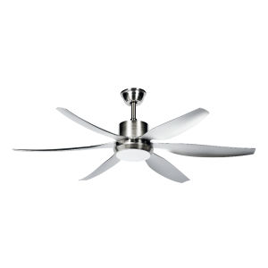 Quạt trần đèn Fratelli FSE06S 6 cánh Nhựa ABS Xám Bạc - 137 cm