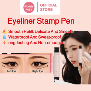 【FAMMY FAEY】One-Piece Quick-Drying Eyeliner Stamp Pen Accurate and Long-Lasting Not Easy to Smudge and Not Easy to Remove Quick-Drying Liquid Eyeliner眼线印章笔