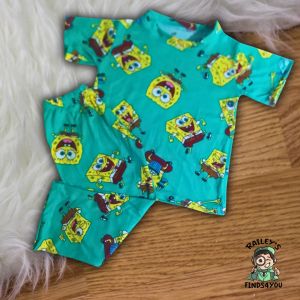 Spongebob Terno Pajama - T-shirt and Pants for Kids to Adult (New Stock: March 23 2025)