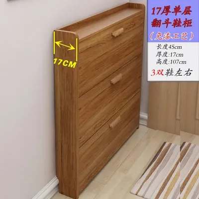 Narrow Side Doorway Entryway Storage Cabinet Slim Multi-tier Shoe Racks