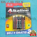 Baterai ABC Alkaline ORIGINAL AA A2 / AAA A3 / Isi 2 / Isi 6 isi 4+2 Pcs. 