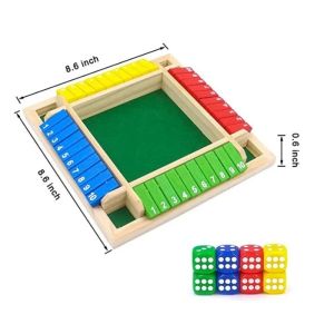 4 Sisi 1-10 Mainan Board Drinking Games Deluxe Four Sided Anak Edukasi Matematika Party Games Seru Pasta Board Game Set