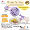 MAKCOOK Wajan Teflon / Wajan Gagang / Crepes pan / crepes maker / telfon crepes White Lavender 16cm. 