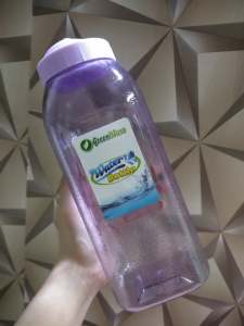 Plastic Tumbler 400ML - Green Pink Purple Blue - Water Bottle - Outdoor Scene