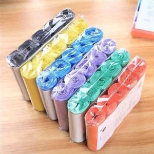 Set 5 Cuộn Túi Mini Đựng Rác Sinh Học Tự Phân Hủy 45x50cm Nhiều Màu Siêu Dai Co Giãn Tốt Vuadienmay