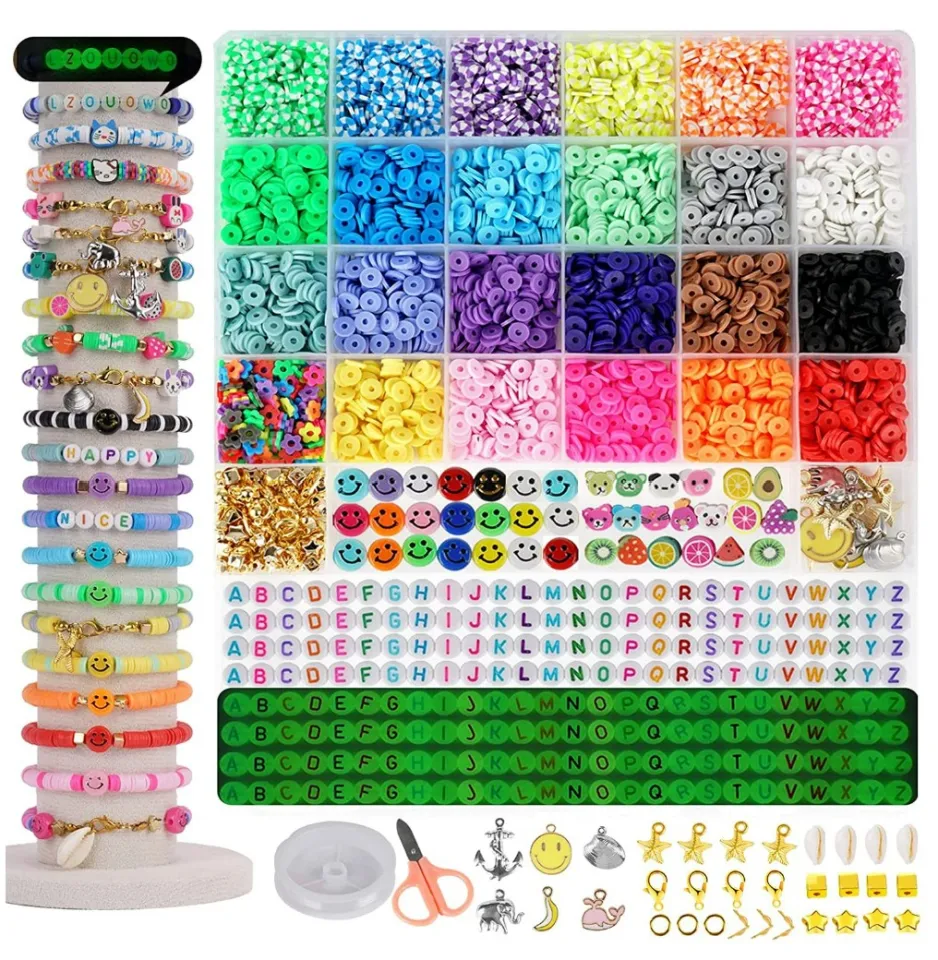 6100-pc) DIY Beads Bracelet Making Kit Children Friendship Beads