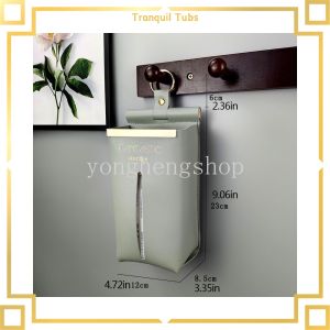 【Online】 Tranquil Creative แขวนกล่องเก็บทิชชูติดผนังผู้ถือเนื้อเยื่อผ้าเช็ดตัวคอนเทนเนอร์ Napkin Case Home Organizer