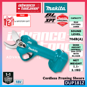 Makita DUP181 / DUP181Z 18V Cordless Pruning Shears (Brushless)