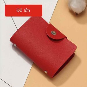 Đơn Giản Nhỏ 24 Khe Cắm Thẻ Tinh Tế Đựng Thẻ Ví Đựng Tiền Xu Nhẹ Mỏng Thẻ Ngân Hàng Thẻ Tín Dụng Túi Bảo Quản - BIGBA