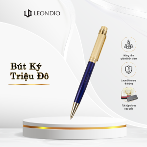 Bút ký bút khắc tên bút viết Leon Dio Mentalen Black ngòi 0.7mm bút bi xoay khắc tên theo yêu cầudùng làm quà tặng