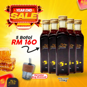 Madu Tualang Asli My Honeey - Madu Tualang Original - Disahkan Genom & UKM Unipeq