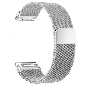 Zenia 22mm 26mm Premium Milanese Quick fit Watch Strap for Garmin Instinct Quatix Fenix 8 E 7X 7 6X Sapphire Solar 6 Pro 5X 5 Plus 3 HR Approach S70 S62 S60 Descent G1 G2 Mk1 Mk2 Mk2i Mk3i Enduro Tactix Elite D2 Mach 1 Delta PX/Bravo/Charlie Epix Gen 2