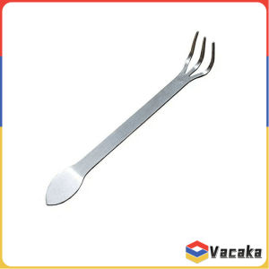 Vacaka Stainless Steel Gardening Rake Weeding Uprooting Tool Dual Purpose Shovel 1 Piece