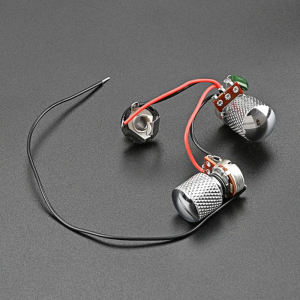 Electric Guitar Wiring Harness Kit Replacement 1 Volume 1 Tone 2 Knobs 3 Way Toggle Switch 500K Pots & Jack for Guitar