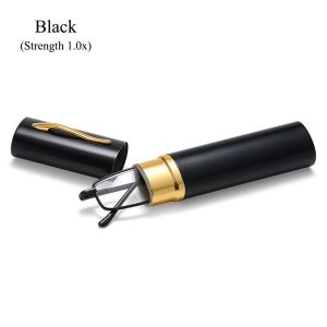 CREATIVE PAVILION Sức mạnh + 1.0 ~ + 4.0 Mảnh mai Trọng lượng nhẹ Chống ánh sáng xanh Kính đọc với Hộp đựng bút Kẹp Độc giả cho Nam Nữ Kính đeo mắt
