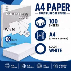 BELIEVE A4 Multipurpose White Bond Paper 300 Sheets Thick Smooth Printing Paper for Kids Homework Drawing DIY Projects School Requirements Home Office Daily Use Compatible with Inkjet Laser Printer