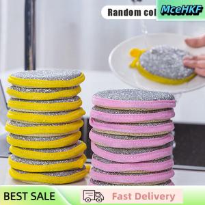 MceHKF 3 10 miếng bọt biển rửa bát đĩa hai mặt bàn chải rửa bát đĩa dụng cụ nhà bếp tái sử dụng làm sạch gia dụng