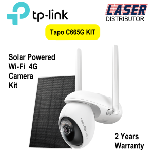 Tp-Link Tapo C665G KIT Solar Powered Pan/Tilt Wi-Fi 2.4Gh/5Ghz 4G LTE  Security Camera Kit 4K 8MP 18x Digital Zoom