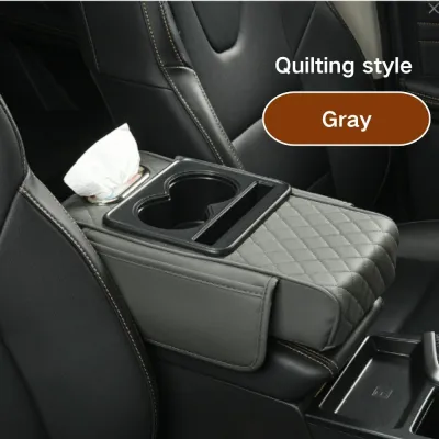 Car Armrest Storage Box Car Center Console Organizer With Cup Holder Armrest Storage Organizer Box Arm Rest For Car