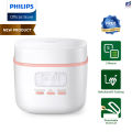 PHILIPS Mini Digital Rice Cooker 0.54L - 3 Cups For Small Families, Auto Keep Warm HD3064/62. 