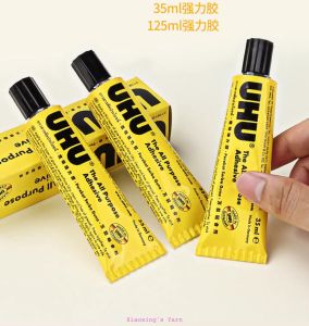 Keo dán UHU 35ml đa năng - Dán vải hạt nhựa đồ handmade da gỗ mô hình DIY | Xiaoxingyarn