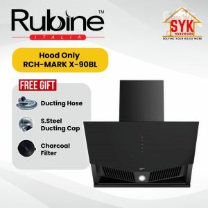 SYK Rubine RCH-MARK X-90BL Kitchen Hood Cooker Hood And Hob Stove Kitchen Penyedut Asap Dapur Gas