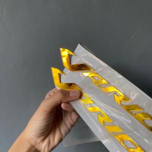 AR Sepasang Emblem VARIO Akrilik Timbul Emblem Akrilik Miror Tipe Separated Honda Vario