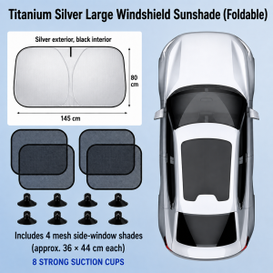 1s Cool Like Aircon sun shade car UPF2000+ car sunshade windscreen 99.95% UV Block windscreen sunshade Thermal Insulation car sun shade windshield 遮陽汽車 Foldable car window sun shade