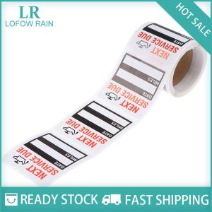 LF Wholesale✨Flash Sale ✨ 100pcs roll Oil Change Service Reminder Stickers Window Sticker Car Sticker