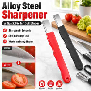 Portable Mini Knife Sharpener Multifunctional Handheld Alloy Steel Quick Sharpening Tool Home Kitchen Sharpener Compact Sharpening Stone