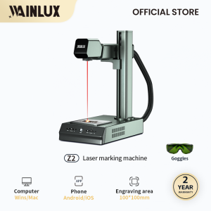 Wainlux 10W เครื่องทำเครื่องหมายไฟเบอร์สำหรับ Mesin Grafir Laser โลหะแบบมืออาชีพสำหรับแกะสลักโลหะเครื่องประดับทองคำเงิน