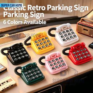 SCH Vintage Creative Temporary Car Parking Phone Number Plate Auto Relocation Telephone Sign Interior Decor Accessory Gift Drivers