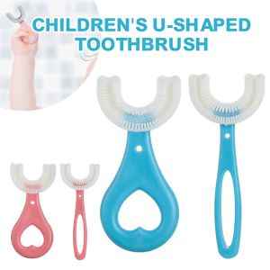 Baby U-shaped Toothbrush Childrens Manual toothbrush 2-12 years old for kids soft silicone mouth Teeth Cleaning Tool