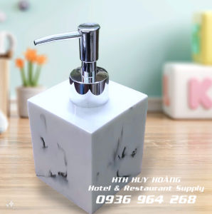 [ Miễn Phí In Tên Khách Sạn ]Bình đựng nước rửa tay dầu gội sữa tắm để bàn.(FREE SHIP)