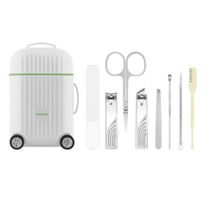8-Piece Stainless Steel Nail Clipper Set Portable Mini Manicure Kit Nail Clipper Set Stainless Steel Manicure Portable Nail Kit