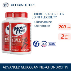 [PACK OF 2] Move Free Advanced Glucosamine Chondroitin Joint Health 200CT (EXP: 11 2027) Reduce Joint inflammation and Swelling