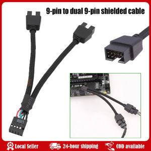5cm Motherboard 9pin Extension Cable Adapter USB Header Splitter Female 1 To 2 Male Desktop 9-Pin USB2.0 HUB Connector