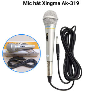Micro Karaoke có dây Xingma Ak-319 chống hú có màng lọc tạp âm cổng 6.5mm dây dài 3 mét