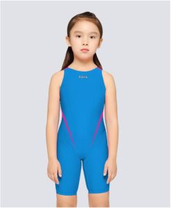 Zoke Girls Competitive Swimwear Quick-Drying Breathable Training Chlorine Resistant Professional Swimsuit Kid One Piece Swimsuit For Competition