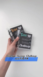 25 Pocket Album 3 Rings PVC Binder Budget Money Saving Planner Banknotes Holder Paper Money Holder 114x100mm