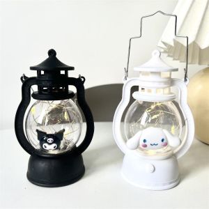 1PC Sanrio Cinnamoroll My Melody Kuromi Creative Night Light Portable Couple Atmosphere Decorate Oil Lamp Ornaments Christmas Toys Small Oil Lamp