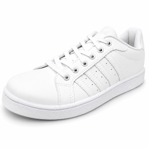*SG Seller* Checker 0595B Lace-up School Shoes White Kids Youth Adult Lightweight Breathable Student Uniform Sneakers