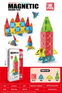 Kids 3D Magnetic Building Blocks Set Strong Magnet Creative Splicing Toy Set with Travel Iron Box Children Puzzle