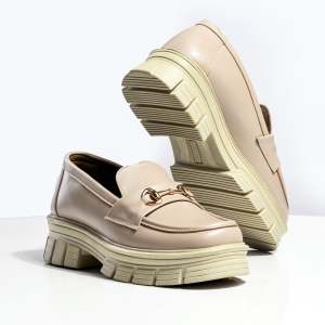 Sepatu docmart Loafer Wanita Olive Series