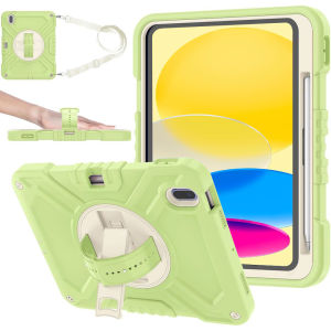 Cho iPad thế hệ thứ 11 trường hợp (A16) 2025 với hộp đựng bút chì 360 Giá đỡ xoay/dây đeo tay/dây đeo vai 3 lớp chịu lực cao chống sốc Vỏ bảo vệ chắc chắn cho ipad không khí 11 2025 2024Pro 11 2024 2022 không khí 5 4iPad 10 9 8 7 6 5 Mini 76