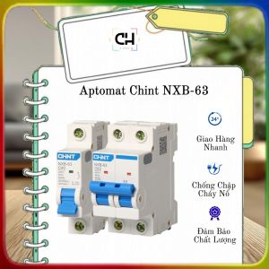Aptomat Chint MCB NXB-63 Cầu dao Chint  Aptomat tép aptomat tự động chống quá tải 1 pha 2 pha