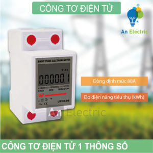 Công tơ điện tử 1 thông số 80A LWCD-DS – Lựa chọn tối ưu để đo lường điện năng tiêu thụ cho hệ thống điện 1 pha