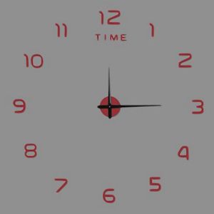 ECOCOKU Arabic Numerals Arabic Numerals Northern Europe Frameless Design Room Acrylic Environmentally Friendly Easy Use Wall Sticker Clock Mirror Stickers Decal