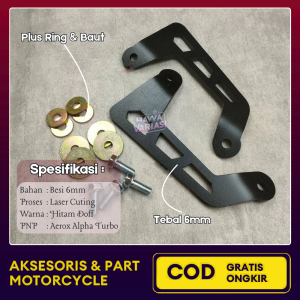 HAVVA Behel Aerox Alpha Turbo 2025 Bracket Begel Behel Yamaha Aerox Alpha Cybercity Alpha Turbo