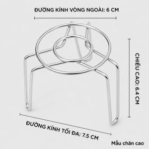 Combo 2 Vỉ Hấp Inox Mini - Giá Đỡ Lót Đĩa Chịu Nhiệt - Giá Hấp Bánh Bao Đế Lót Nồi Cách Thủy Chống Trượt - Giá Đỡ Nồi Giá Hấp Mini Chịu Nhiệt